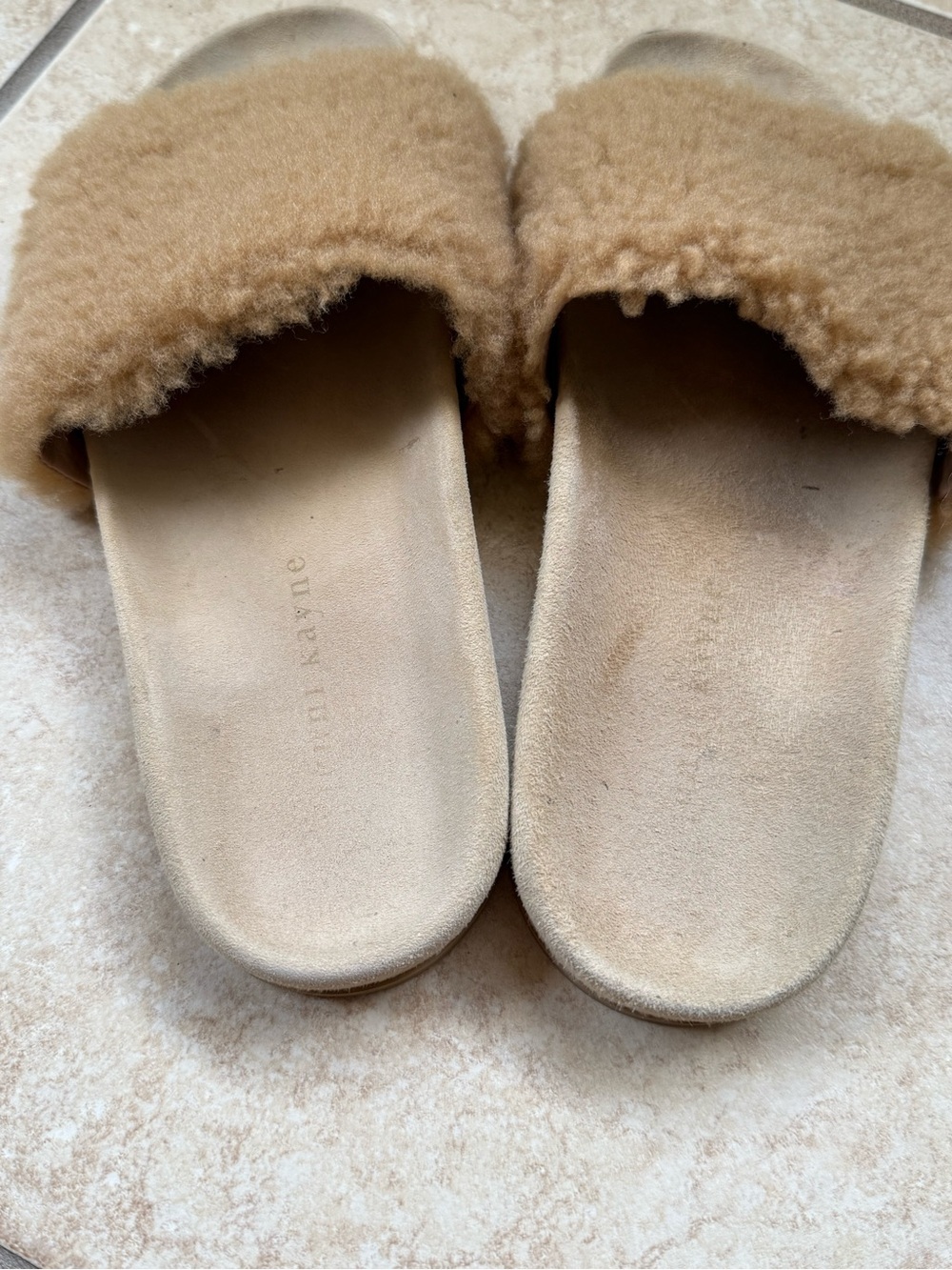 Jenni Kayne shearling slide sandals - Picture 2 of 4
